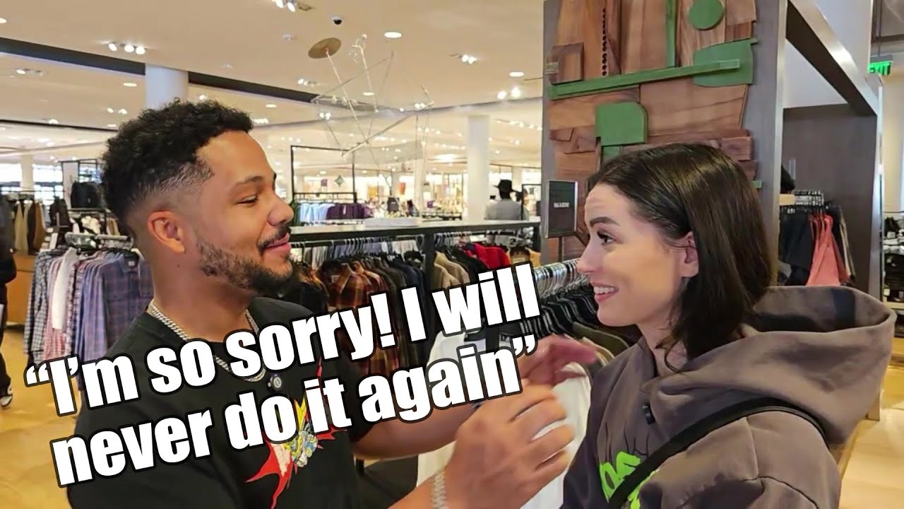 Nick and Nora pre-date shopping - Nick with the hard fumble. Date cancelled?