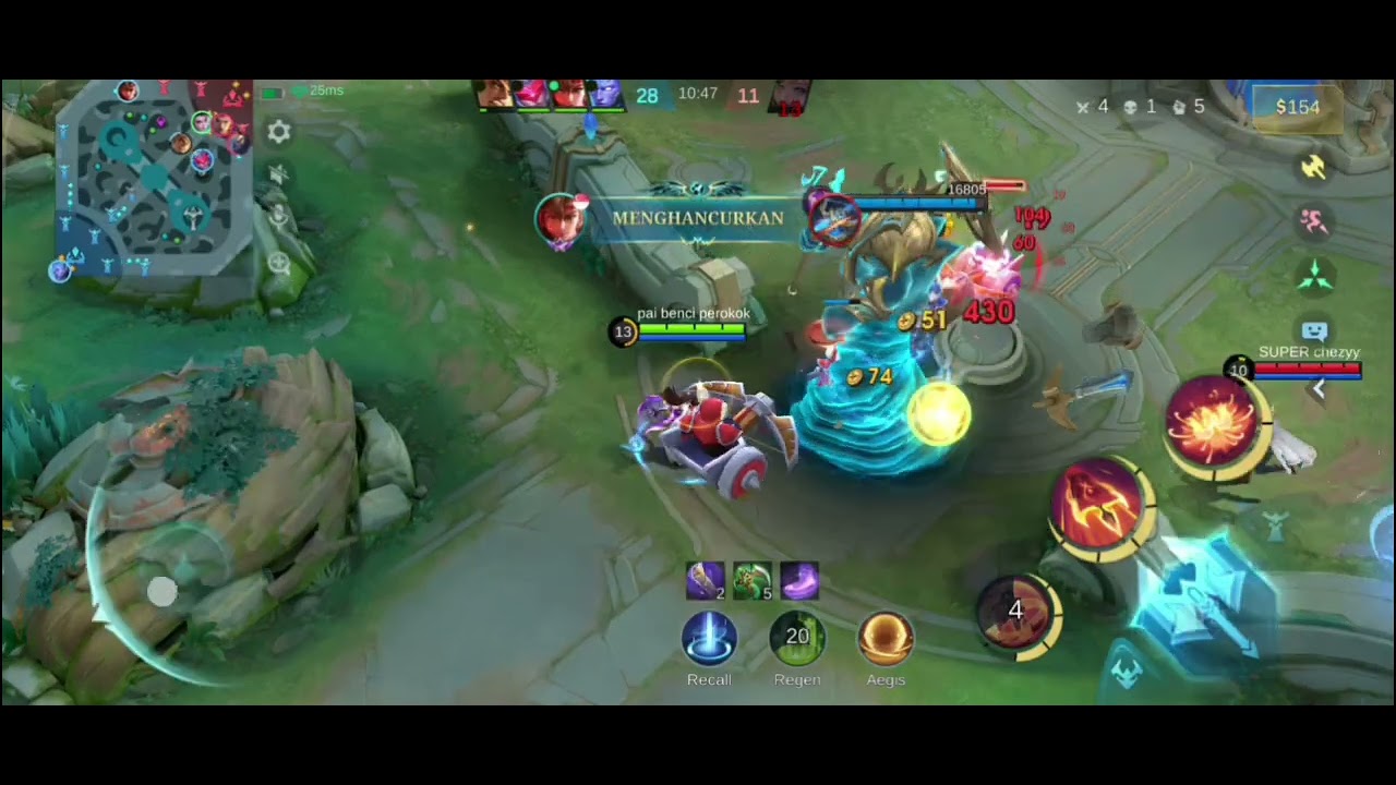 Gameplay MLBB HANABI vs LAYLA