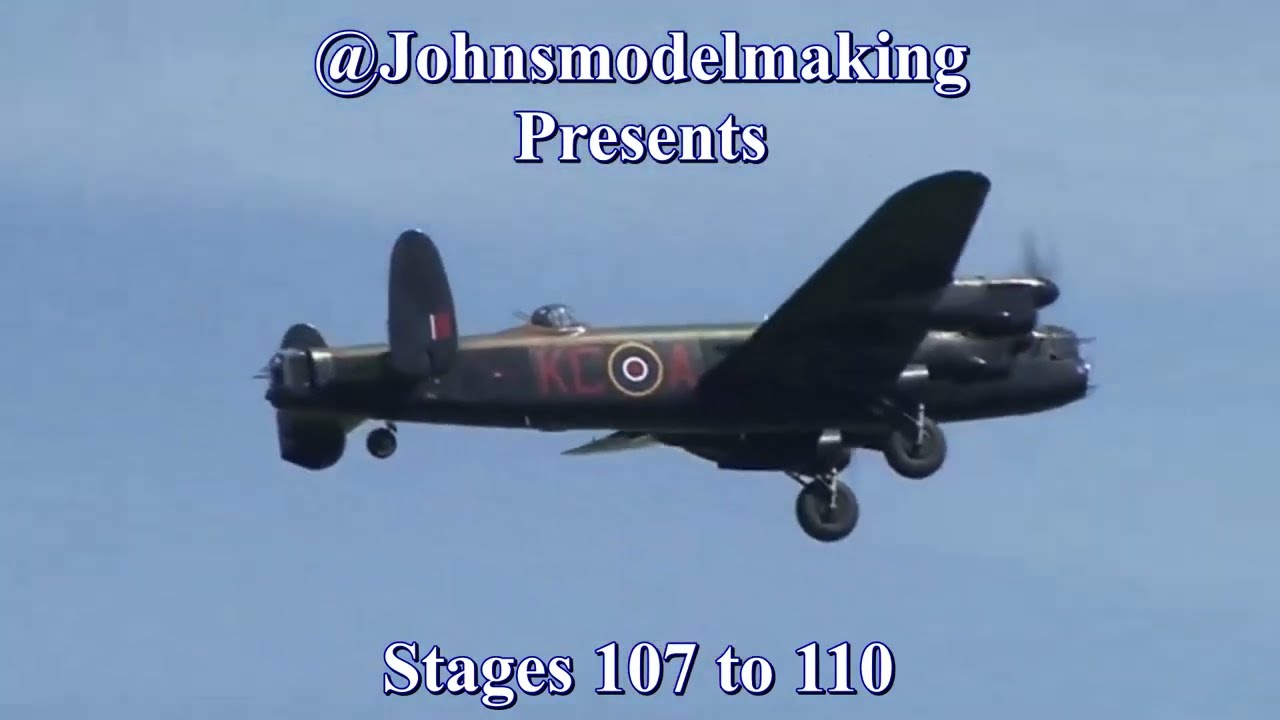 Budowa bombowca Lancaster B.III firmy Hachette, etapy 107&ndash;110