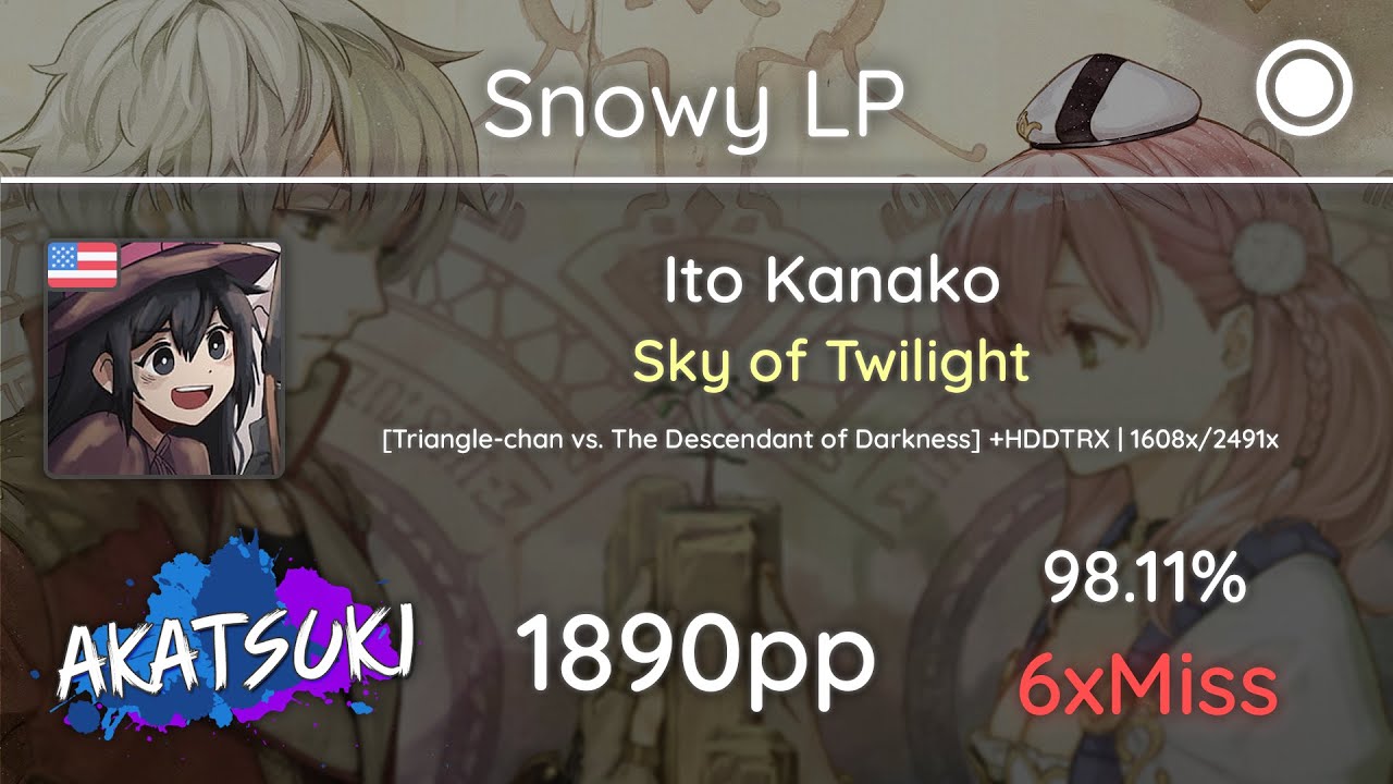 [12.13⭐] Relax | Snowy LP | Ito Kanako - Sky of Twilight [Triangle-chan] +HDDTRX 98.11% 1890pp 6❌