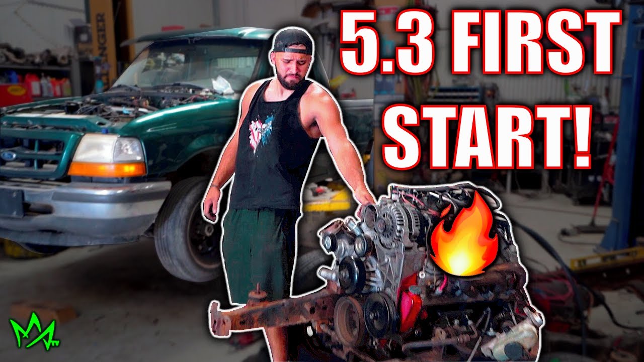 5.3 LS Swapped Ford Ranger FIRST START! Pt.6 $2500 Challenge