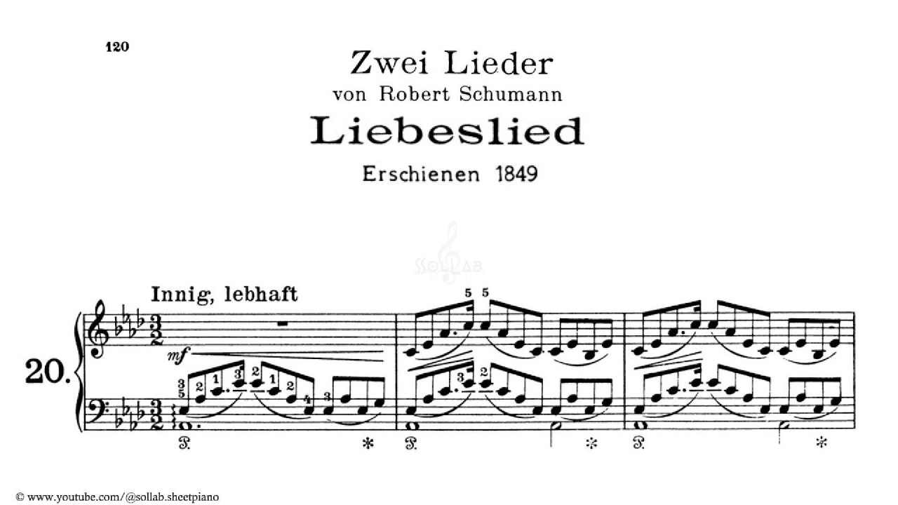 Liszt / Schumann – Widmung, S.566 | Piano Sheet Music