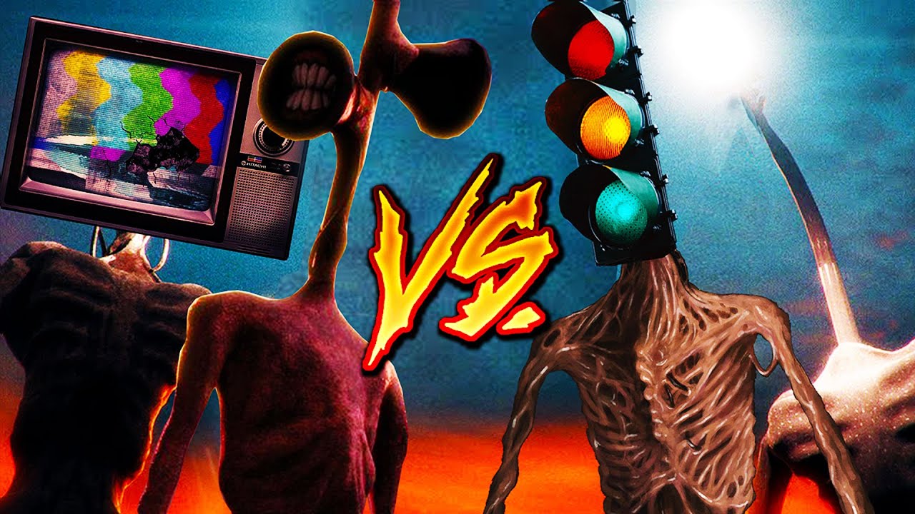 SIREN HEAD VS. LIGHT HEAD VS. TRAFFIC LIGHT HEAD VS. TV HEAD RAP | Ykato