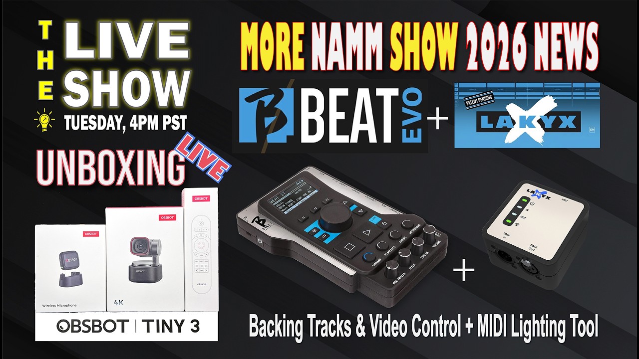 NAMM 2026 NEWS & UNBOXING OSBOT Tiny 3, Wirless Mic & Remote