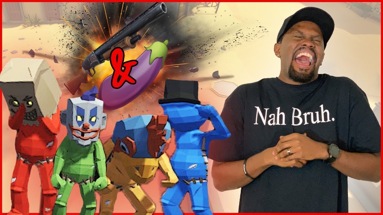 *NEW Party Game* Mario Party w/ Shotguns & Eggplants!? - Pummel Party Gameplay