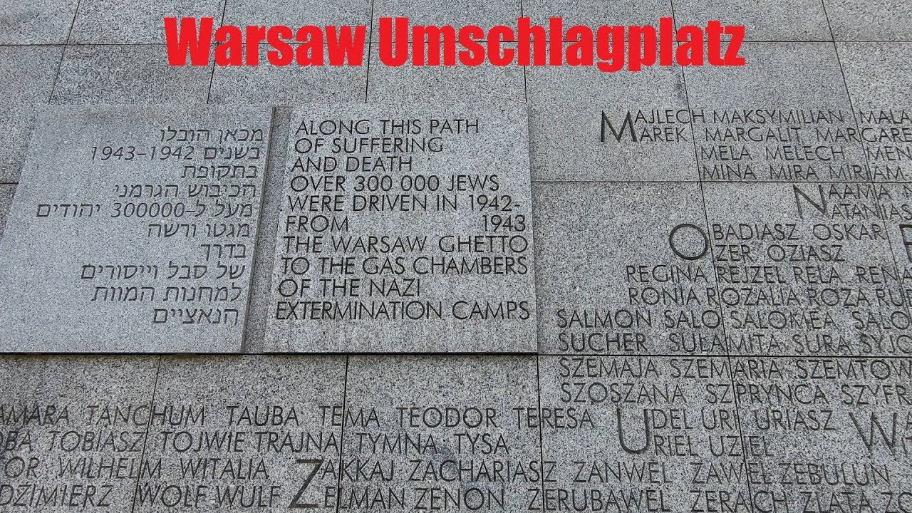 Warsaw Umschlagplatz Holocaust Memorial