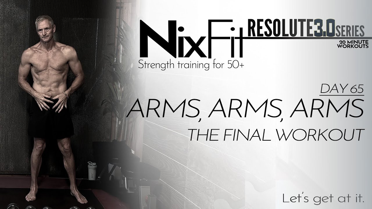 ARMS CRUSHED 20 min home workout WOMEN MEN 50 + BICEPS TRICEPS STRONG TONED RIPPED