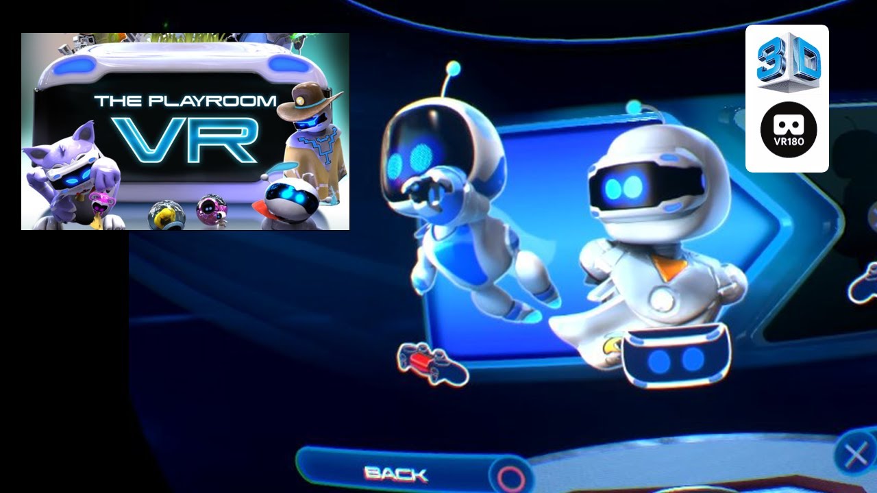 【PSVR】The Playroom VR 【VR180 8K 3D】