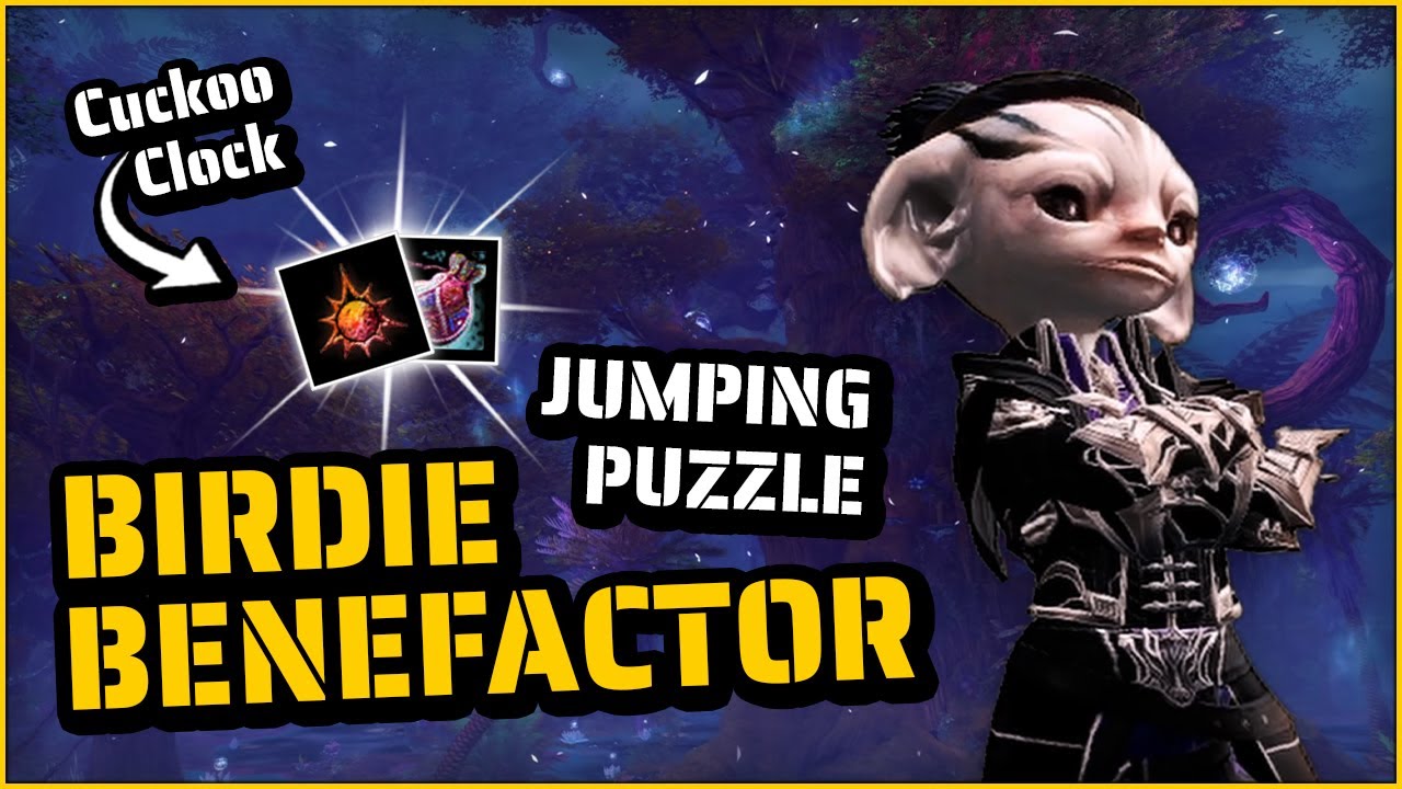 Birdie Benefactor Jumping Puzzle - Cuckoo Clock Achievement - Mastery Point (x2) | Guild Wars 2