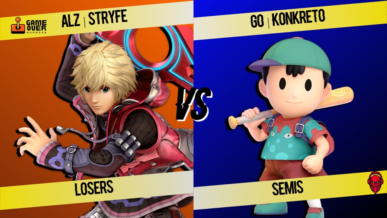 GAME OVER ROUND 1 L. Semis - Stryfe (Shulk) Vs. Konkreto (Ness) Smash Ultimate - SSBU