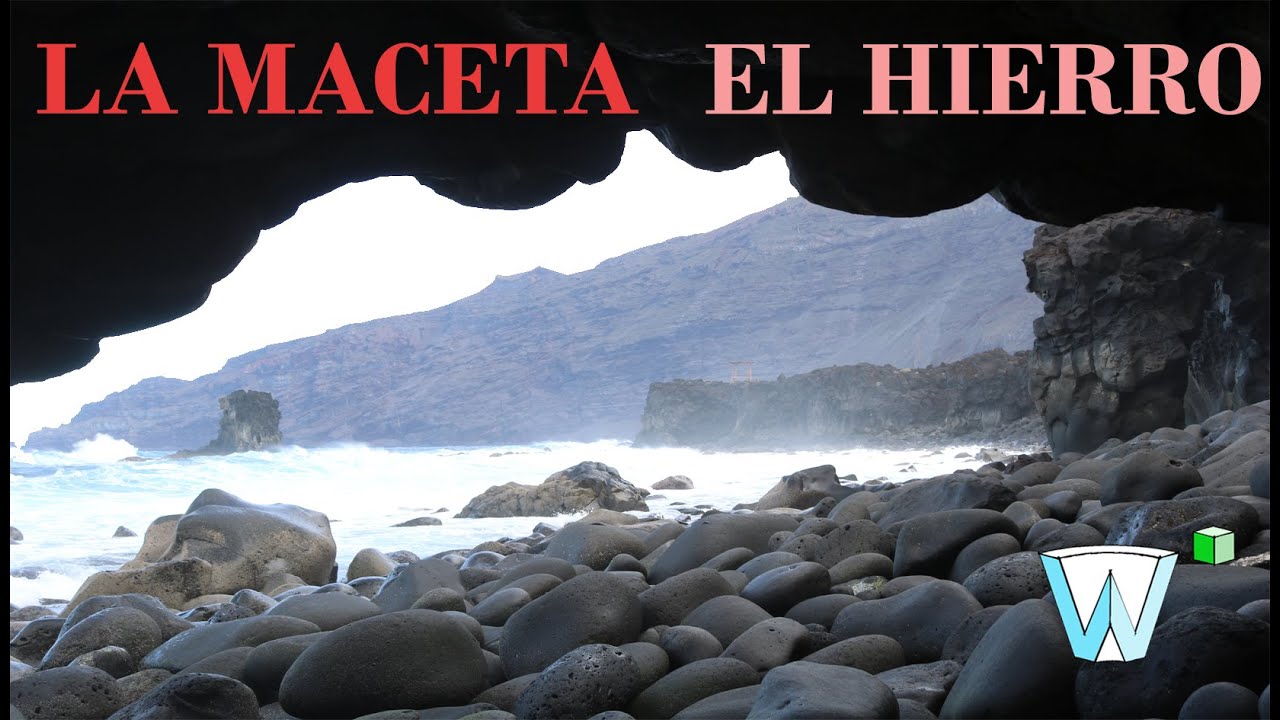 LA MACETA, EL HIERRO (SPAIN). Incredible natural pools in black cliffs of volcanic rock