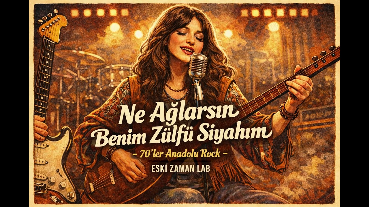 Ne Ağlarsın Benim Zülfü Siyahım | 70’ler Anadolu Rock | Elektro Gitar & Bağlama