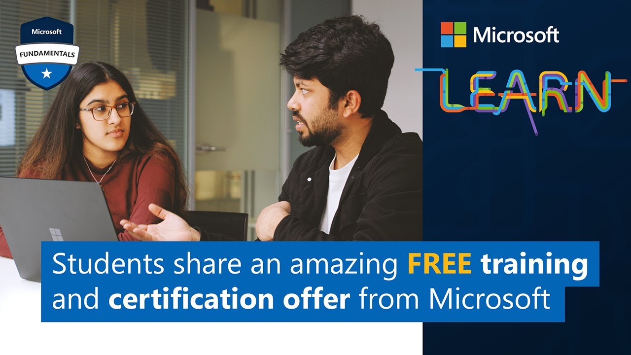 Students share an amazing FREE training and certification offer from Microsoft