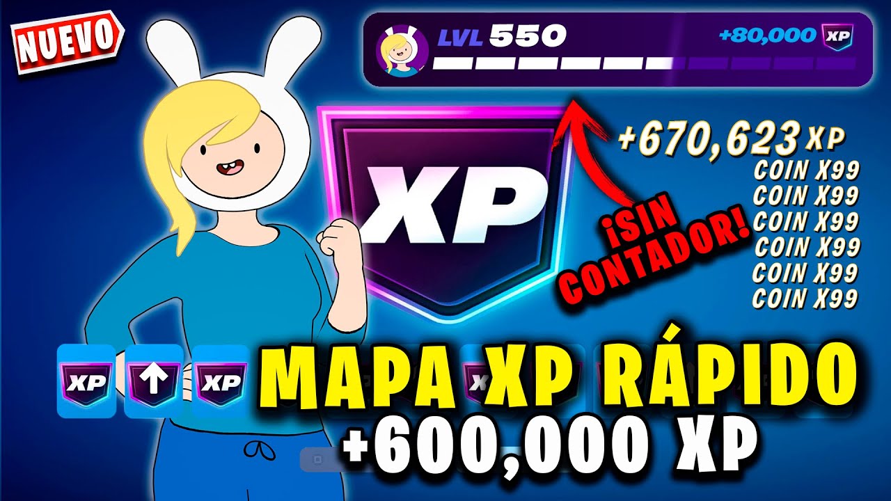 MAPA DE XP SIN CONTADOR 🚫⌛️ 😈 COMO SUBIR DE NIVEL EN FORTNITE RAPIDO 🥳 MAPA XP FORTNITE CAPITULO 7