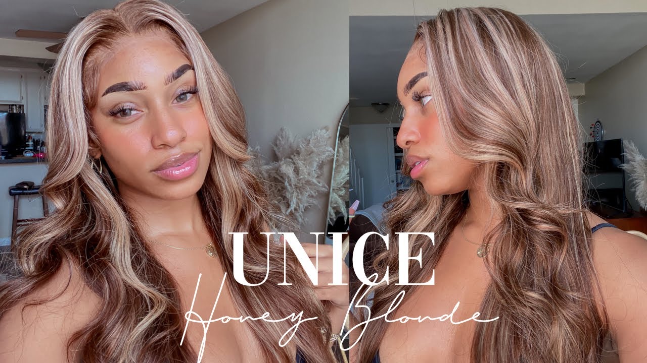 Unice Honey Blonde Wig | Unice Honey Blonde Highlight Wig