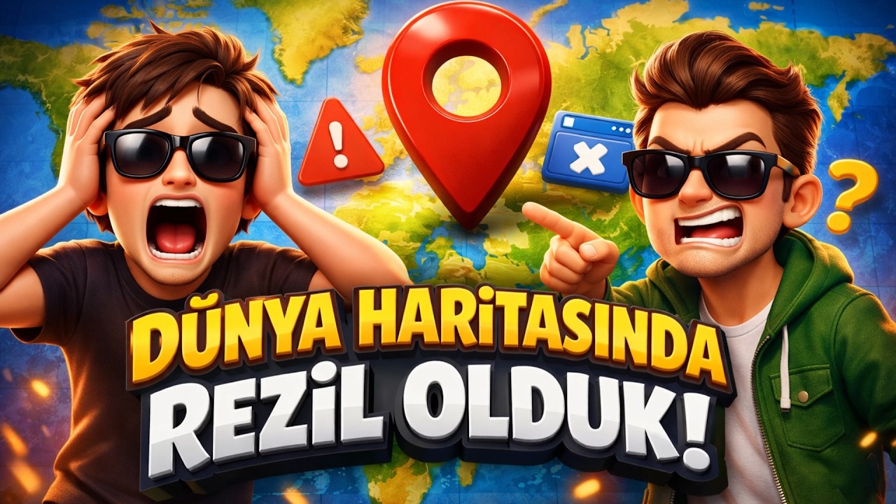 DÜNYA HARİTASINDA REZİL OLDUK \\ GeoGuessr