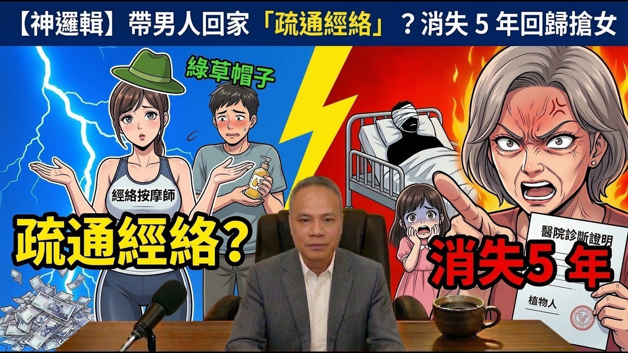 【神邏輯】帶男人回家「疏通經絡」？消失 5 年回歸搶女！#奇葩 #情感糾紛 #吐槽 #搞笑#天華哥直播