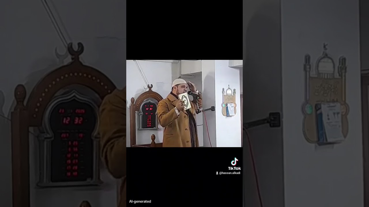 توقف✋️لايفوتك أبدا 🫵مقطع فيه كتاب الله📖 يحمله الشيخ أمام الجميع في مشهد مهيب 🥹🥹🥹