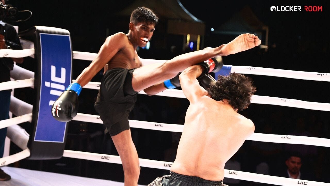 Masood Khan (Maharashtra) vs Abhinav (Kerala) | Flyweight Kickboxing | UIC Fight Night