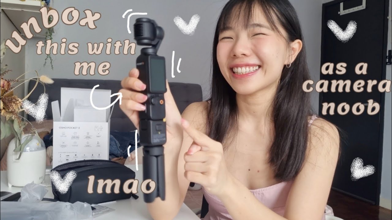 i finally got a vlogging camera after 4 years on YouTube: unbox my DJI Osmo Pocket 3 with me 🤗