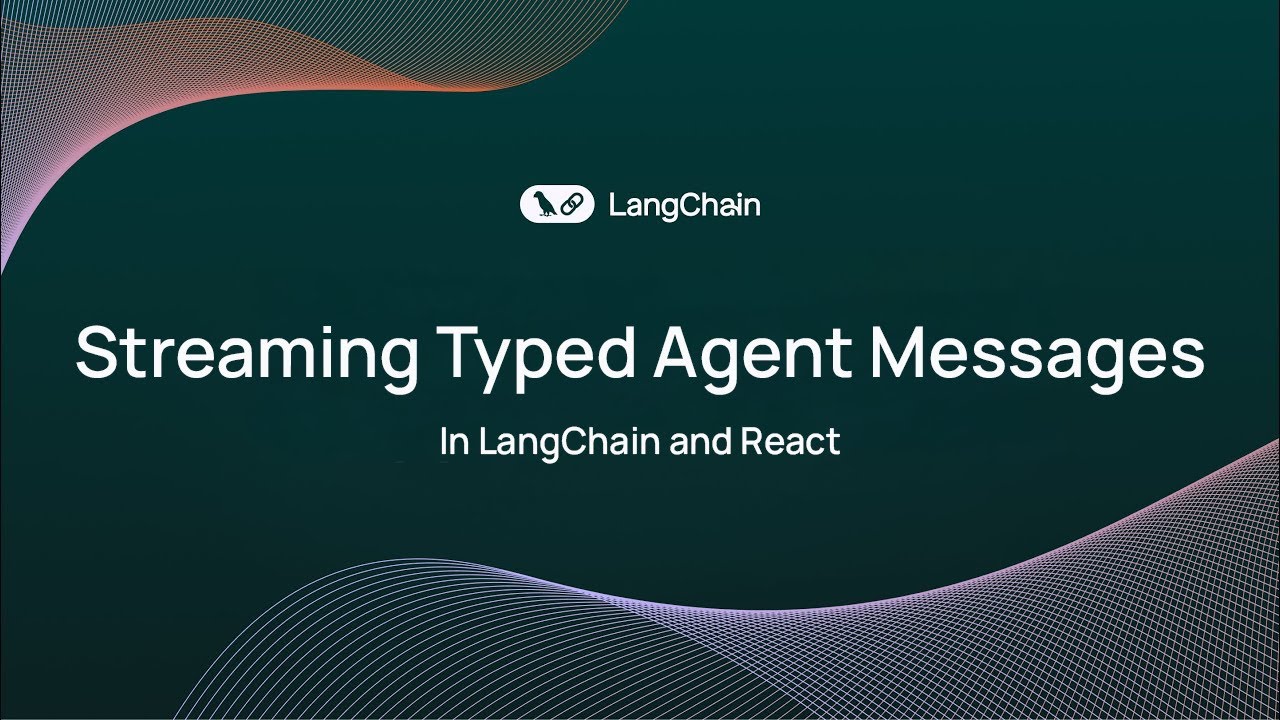 Потоковая передача типизированных сообщений агента в LangChain и React
