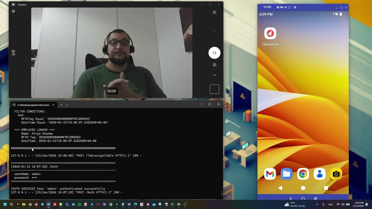 RFID Bus Check-In Demo: Mobile Reader, REST API, Anti-Dupe