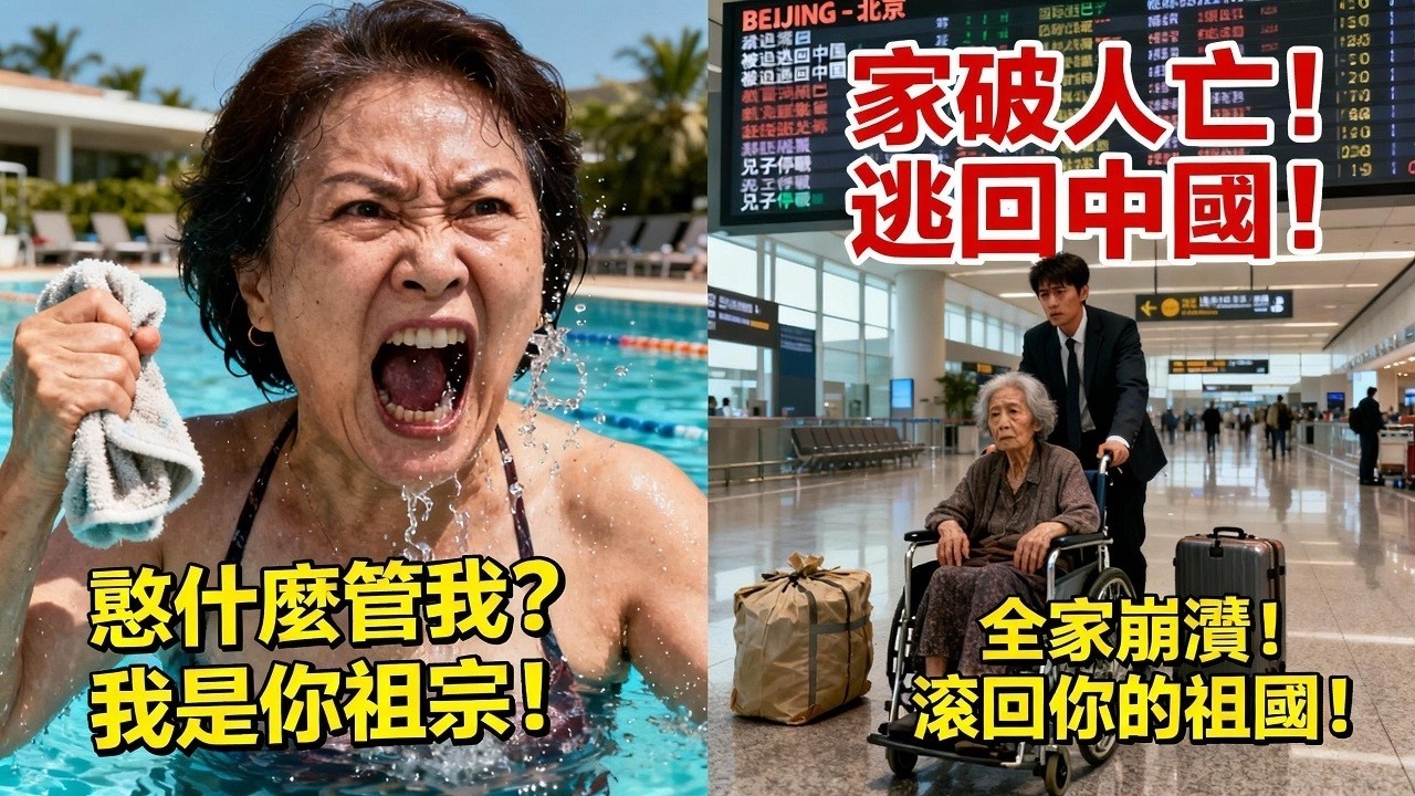 中國大媽美國泳池搓澡被抓現行！用 搓澡巾 搓出黑泥還咆哮： 憑什麼管我？  華裔主席一招讓她崩潰：被罰$5200、遭232戶鄰居投票 驅逐 、房價暴跌25萬、兒子停職、被迫逃回中國！