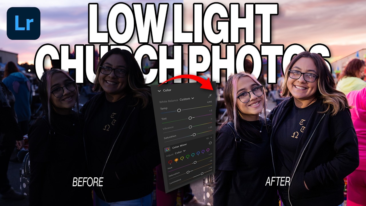 How to Edit Low-Light Church Photos Like a PRO (Must-Know Lightroom Tips)