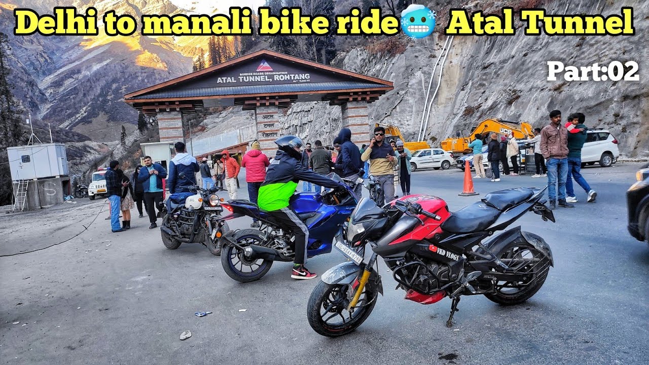 Delhi to manali bike ride | delhi to manali by road | Atal tunnel rohtang pass | Ns200 | part 02