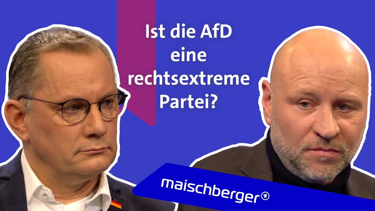 Tino Chrupalla (AfD) und Olaf Sundermeyer über Rechtsextremismus und Remigration | maischberger