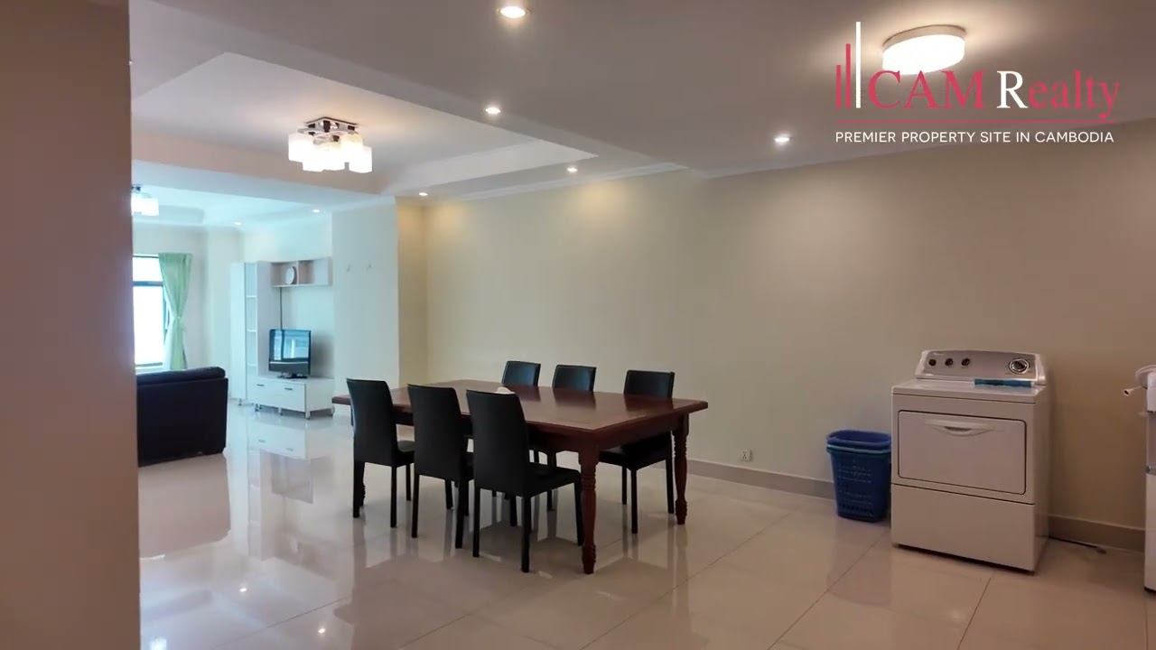 6th Floor 3 Bedrooms Apartment For Rent in BKK1
