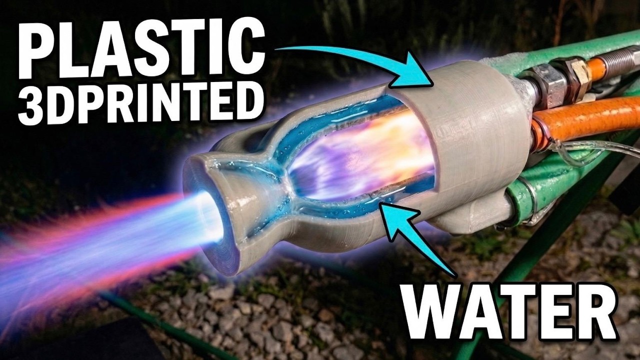 I 3D Printed a Liquid-Cooled Rocket Engine
