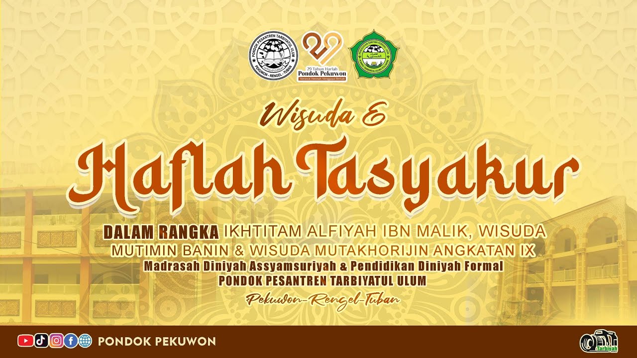 🔴(LIVE) WISUDA MADRASAH DINIYAH ASSYAMSURIYAH BANIN DAN PDF MUHADLOROH AS SYAMSURIYYAH