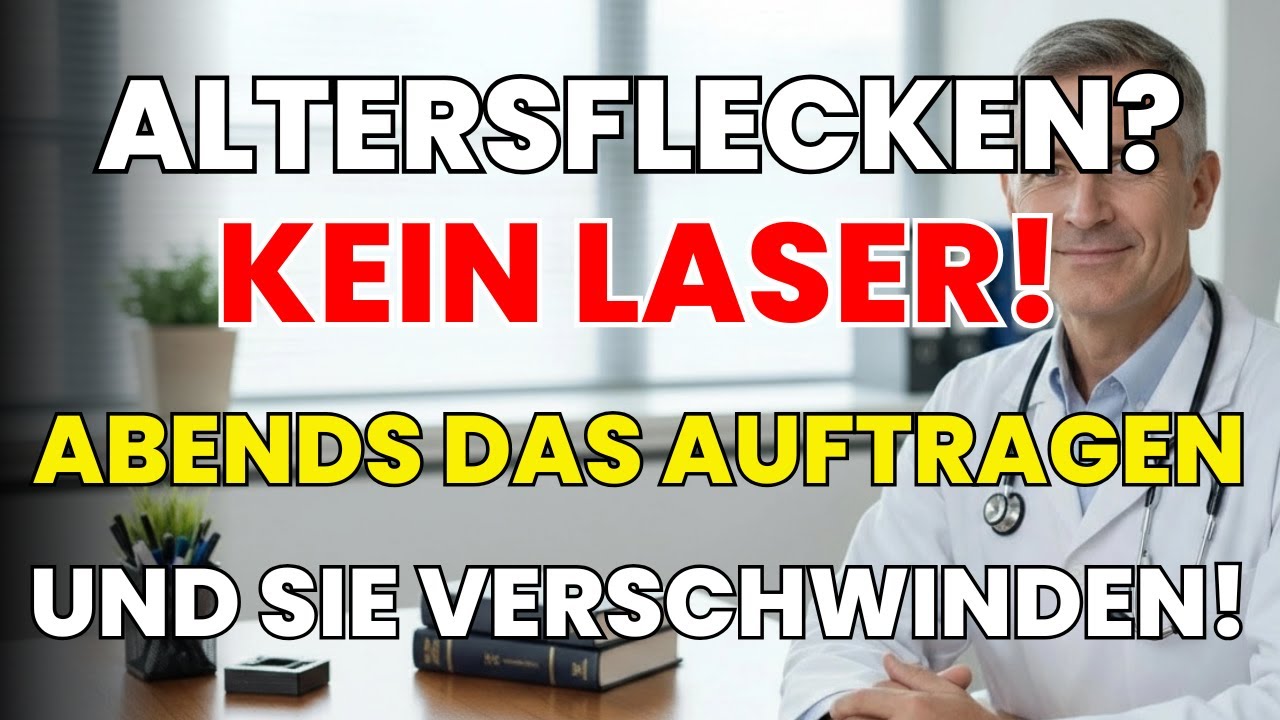 Altersflecken &uuml;ber Nacht loswerden &ndash; Der Trick, den niemand kennt | Gesundheitstipps f&uuml;r Senioren
