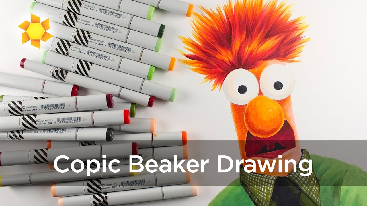 Muppets: Drawing Beaker in Alcohol Marker