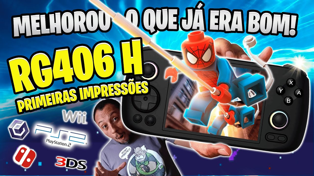 🤩PS2 DE BOLSO! @ANBERNIC RG406H, MELHOROU O QUE JÁ ERA BOM!