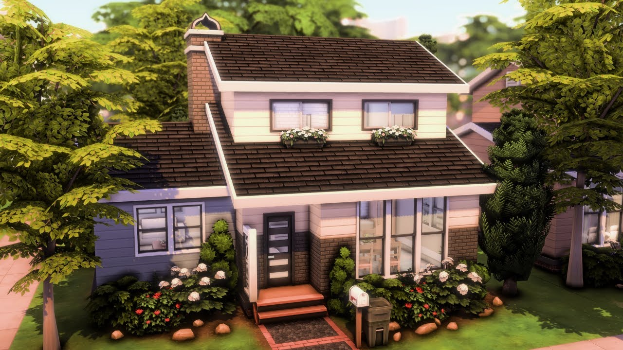 Base Game Starter Home 🏡 The Sims 4 Speed Build | No CC