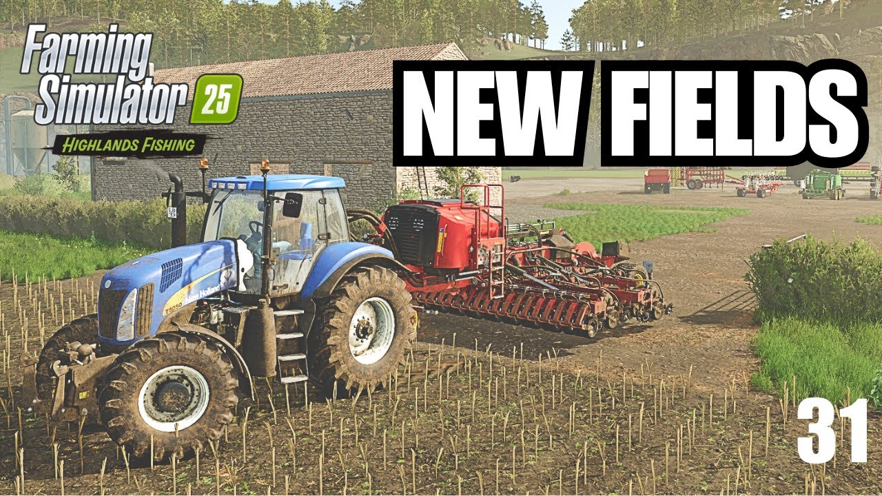 Planting our New FIELDS | Kinlaig Resort Build | #fs25