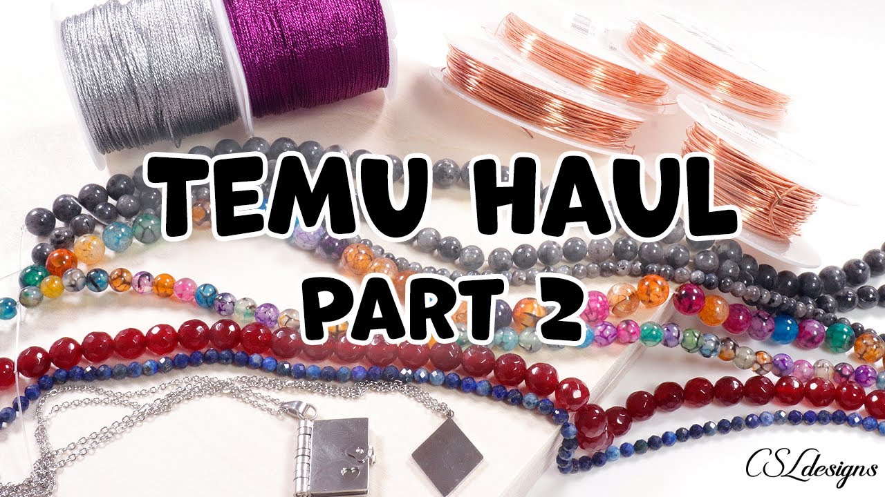 Huge jewelry making supply TEMU haul 😃 ⎮ Can you get good jewelry making supplies on Temu? 🤔