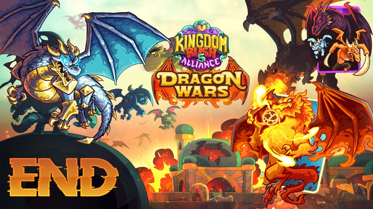 Kingdom Rush 5 Alliance - DLC Dragon Wars - Dragón Final - Tirantor - END