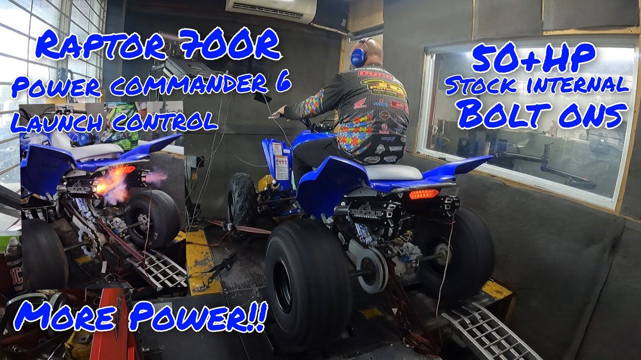 Dia de Dyno Yamaha Raptor 700R como instalar power commander