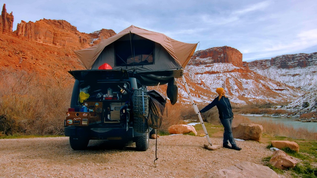 cozy desert river camp: living out of my Jeep in Moab