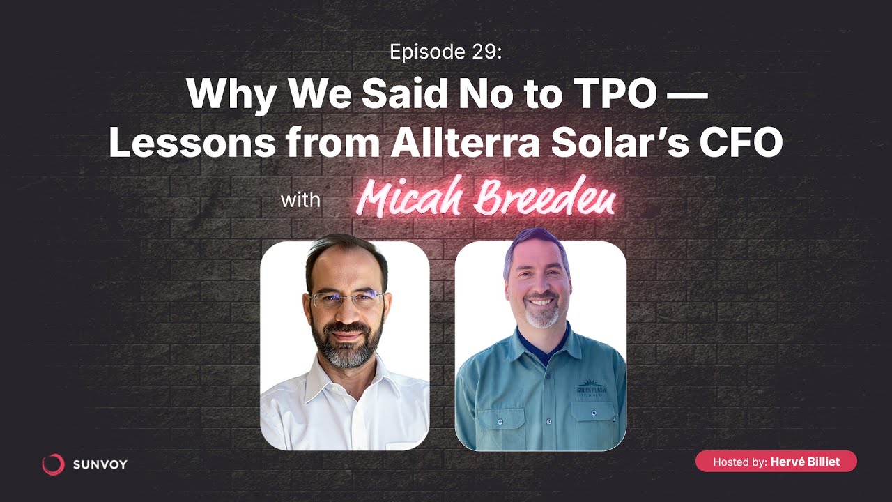 Why We Said No to TPO —  Lessons from Allterra Solar’s CFO