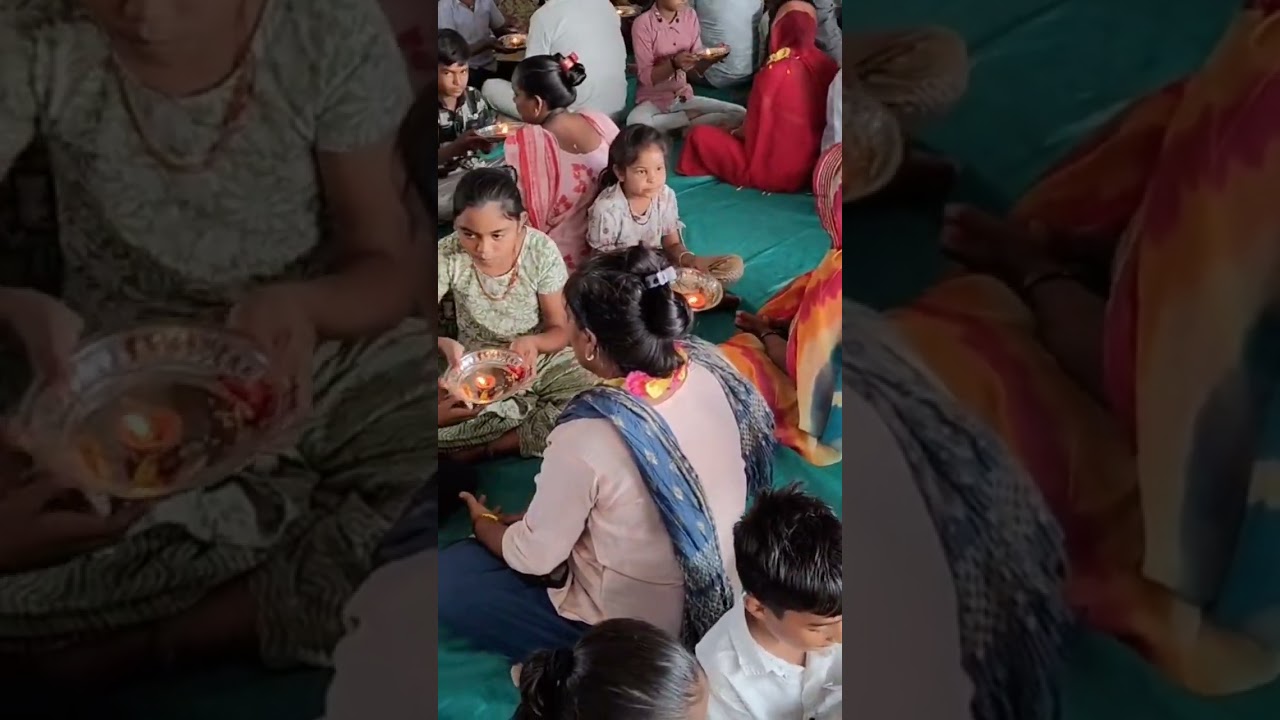 योग वेदांत सेवा समिति सुरेंद्रनगर द्वारा स्कूल no 6, थानगढ़ में मातृ पितृ पूजन कार्यक्रम।