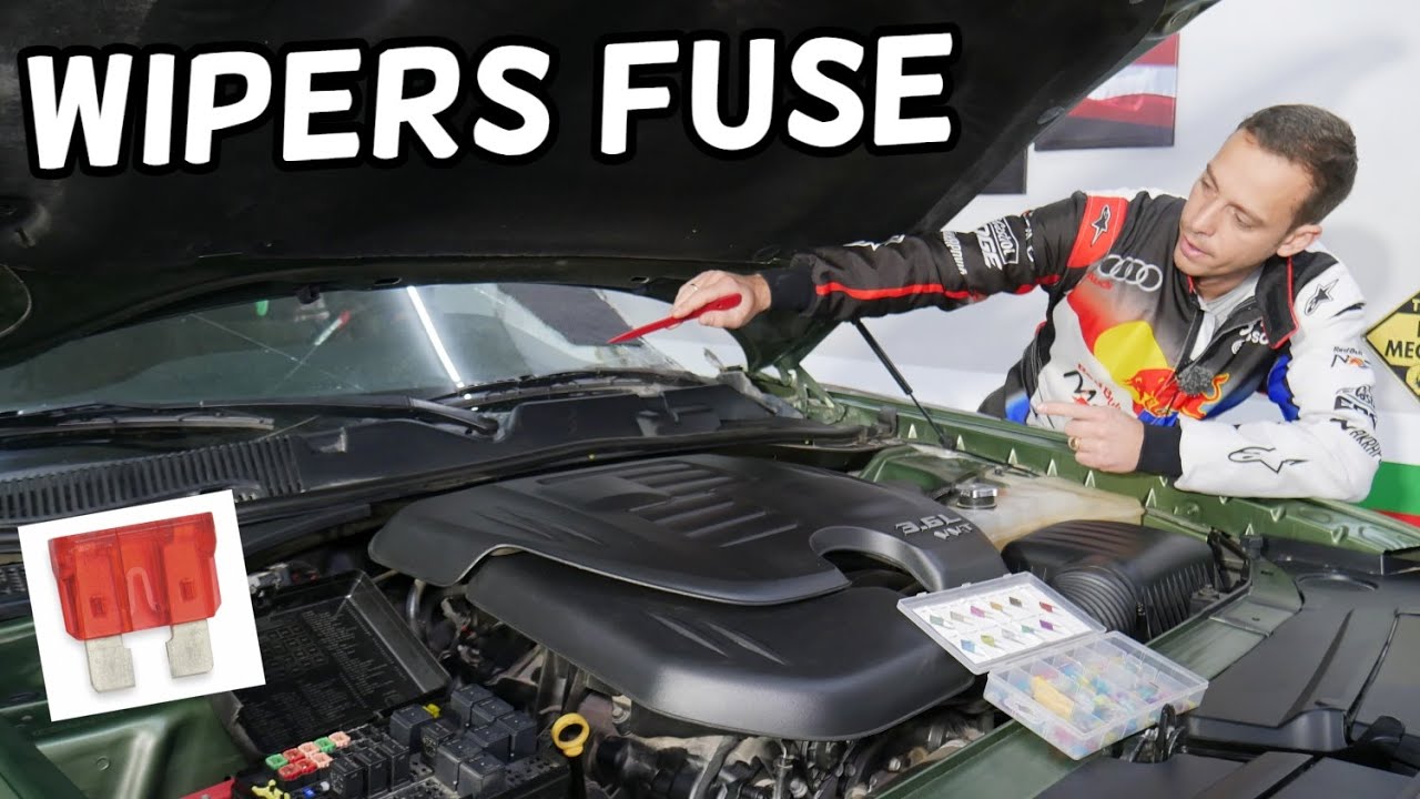 DODGE CHARGER WINDSHIELD WIPERS FUSE LOCATION REPLACEMENT, WIPERS NOT WORKING