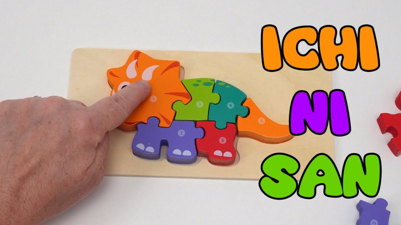 Best Toddler Number Learning | Learn Numbers in English and Japanese with Cute Dinosaur Puzzles!