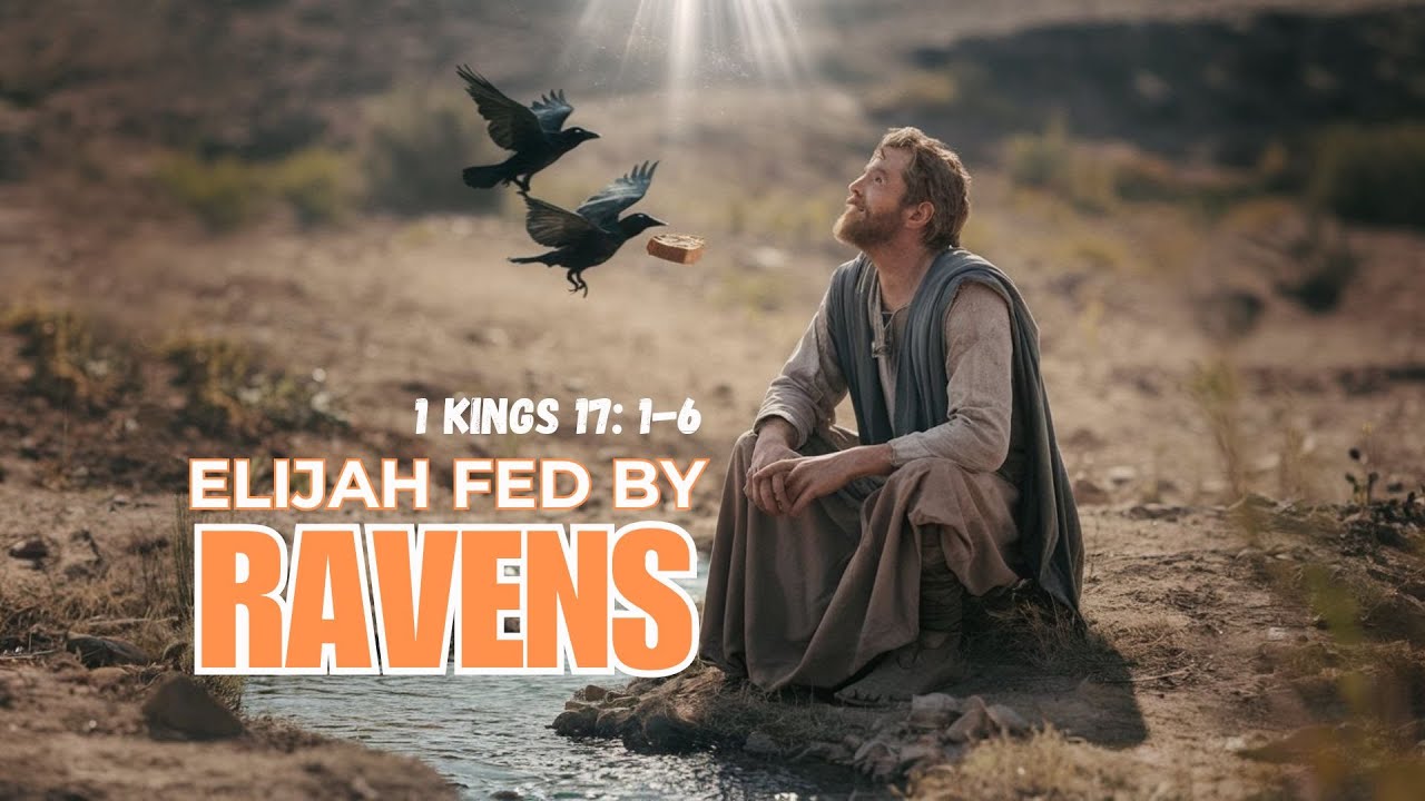 Elijah Fed by Ravens - Bible Stories - The book of 1 Kings 17:1-6
