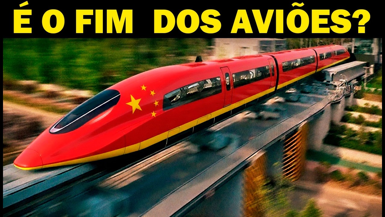 O novo trem da CHINA é MAIS rápido que um avião: O que NINGUÉM Te Conta (1.000 km/h)
