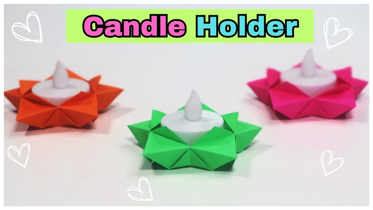 Origami Tea Light Candle Holder