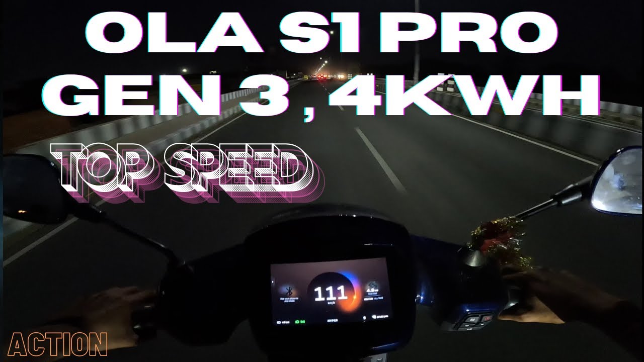 Ola s1 pro gen 3 , 4kwh top speed , eco normal sport and hyper .